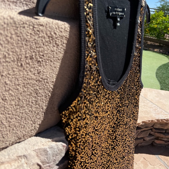 Robert Rodriguez gold sequence top size small - Picture 6 of 17